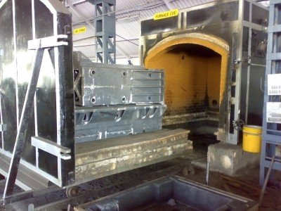 Heat treatment furnace for annealing, stress relieving.